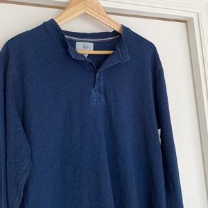 Men’s Long-Sleeve Henley Shirt Size Large *NWT*